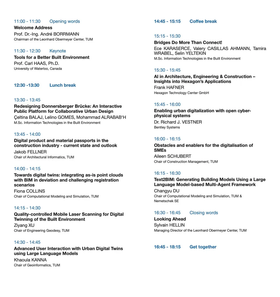 Programm of the Center Day 2024